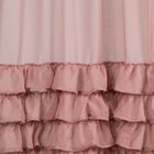 Eurofirany, firana gotowa, Dolly, na taśmie, 140-250 cm, różowy