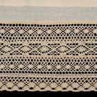 Eurofirany, firana gotowa, Maddeline, na szelkach, 150-35 cm, jasnobeżowy