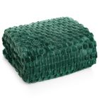 Eurofirany, koc d91 Cindy6, ciemnozielony, 200-220 cm