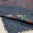 Eurofirany, koc świąteczny Peter, 200-220 cm, granatowy