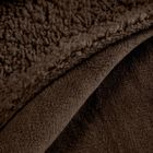 Eurofirany, koc, Tedy, 200-220 cm, ciemnobrązowy