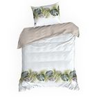 Eurofirany, komplet pościeli bawełnianej, Amber, 220-200 cm, biały