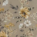 Eurofirany, komplet pościeli bawełnianej, Emy, 140-200 cm, ciemnobeżowy