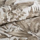 Eurofirany, komplet pościeli satynowej, Spring, 140-200 cm, ciemnobeżowy