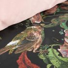 Eurofirany, komplet pościeli satynowej spring, 140-200 cm, czarny