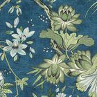 Eurofirany, komplet pościeli satynowej, Spring, 140-200 cm, niebieski