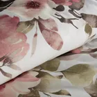 Eurofirany, komplet pościeli satynowej, Spring, 160-200 cm, biały