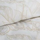 Eurofirany, komplet pościeli satynowej, Spring, 220-200 cm, beżowy