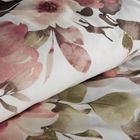 Eurofirany, komplet pościeli satynowej, Spring, 220-200 cm, biały