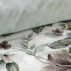 Eurofirany, komplet pościeli satynowej, Spring, 220-200 cm, biały