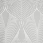 Eurofirany, komplet pościeli satynowej, spring, 220-200 cm, jasnoszary