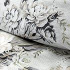 Eurofirany, komplet pościeli satynowej, Spring, 62, 140-200 cm, srebrny