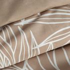 Eurofirany, komplet pościeli satynowej, Spring 81, 140-200 cm, jasnobrązowy