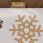 Eurofirany, obrus świąteczny, Angel, 85-85 cm, biały