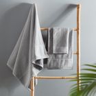 Eurofirany, ręcznik Aria, 70-140 cm, srebrny