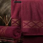 Eurofirany, ręcznik, Azari, 70-140 cm, bordowy