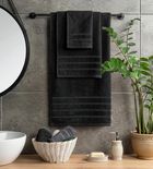 Eurofirany, ręcznik bawełniany, Amira 09, 70-140 cm, czarny