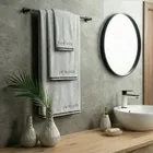 Eurofirany, ręcznik bawełniany, Pierre Cardin, 50-90 cm, srebrny