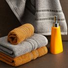 Eurofirany, ręcznik Dina, 70-140 cm, musztardowy