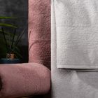 Eurofirany, ręcznik, Iris, 70-140 cm, srebrny