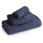 Eurofirany, ręcznik, Loren, 50-90 cm, granatowy
