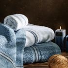 Eurofirany, ręcznik Tris, 30-50 cm, niebieski