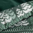 Eurofirany, świąteczny komplet pościeli, Clover, 160-200 cm, ciemnozielony