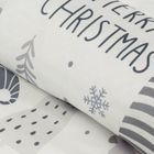 Eurofirany, świąteczny komplet pościeli, Dwarf, 160-200 cm, biały