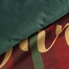 Eurofirany, świąteczny komplet pościeli, Estrella, 140-200 cm, czerwony