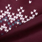 Eurofirany, świąteczny komplet pościeli, Matt, 160-200 cm, bordowy