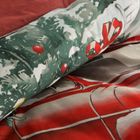 Eurofirany, świąteczny komplet pościeli, Xmas, 220-200 cm, czerwony