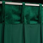 Eurofirany, zasłona gotowa, Alita, na szelkach, 140-250 cm, ciemnozielony