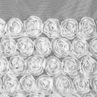 Eurofirany, zasłona gotowa, Roses, 350-250 cm, biały