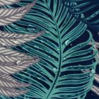 Eurofirany, zasłona zaciemniająca gotowa, Garden, na szelkach, 155-220 cm, turkusowy