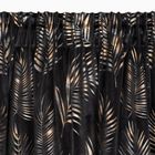 Eurofirany, zasłona zaciemniająca gotowa, Gloria, na taśmie 140-300 cm, czarny