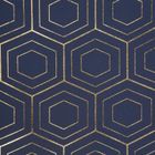 Eurofirany, zasłona zaciemniająca gotowa, Kaja, 135-250 cm, granatowy