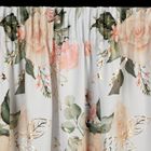 Eurofirany, zasłona zaciemniająca gotowa, na taśmie, Rose, 135-270 cm, biały