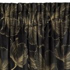 Eurofirany, zasłona zaciemniająca gotowa, na taśmie, Stella, 140-300 cm, czarny