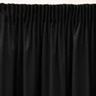 Eurofirany, zasłona zaciemniająca gotowa, Sibel, na taśmie, 140-270 cm, czarny