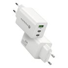 Everactive, ładowarka sieciowa, GAN 1xUSB, 2xUSB-C, QC, 65W, biała, SC-655Q