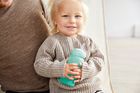 Everyday Baby, bidon ze słomką, szklany, miętowy, 2m+, 240 ml