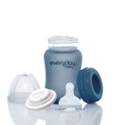 Everyday Baby, butelka szklana reagująca na temperaturę, borówkowa, 2m+, 150 ml