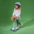 EVO, Mini Cruiser, 3-kołowa hulajnoga z koszyczkiem, błękitna