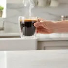 Excellent Electrics, szklanki termiczne, z podwójną ścianką, do kawy espresso, 120 ml, 2 szt.