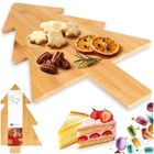 Excellent Houseware, deska do krojenia i serwowania, choinka, drewniana, 44,5-30 cm