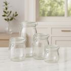 Excellent Houseware, Reso, szklane słoiki z klipsem, 4 szt.