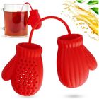 Excellent Houseware, zaparzacz do herbaty, silikonowy, czerwony