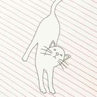 Felines, Koty, średni zeszyt, Stay Pawsitive, różowy, 1 szt.