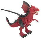 Fire Dragon, Smok, zdalnie sterowana figurka interaktywna z parą, czerwona