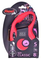 Flexi, New Classic, smycz automatyczna, linka, rozmiar S, 8 m, czerwona
